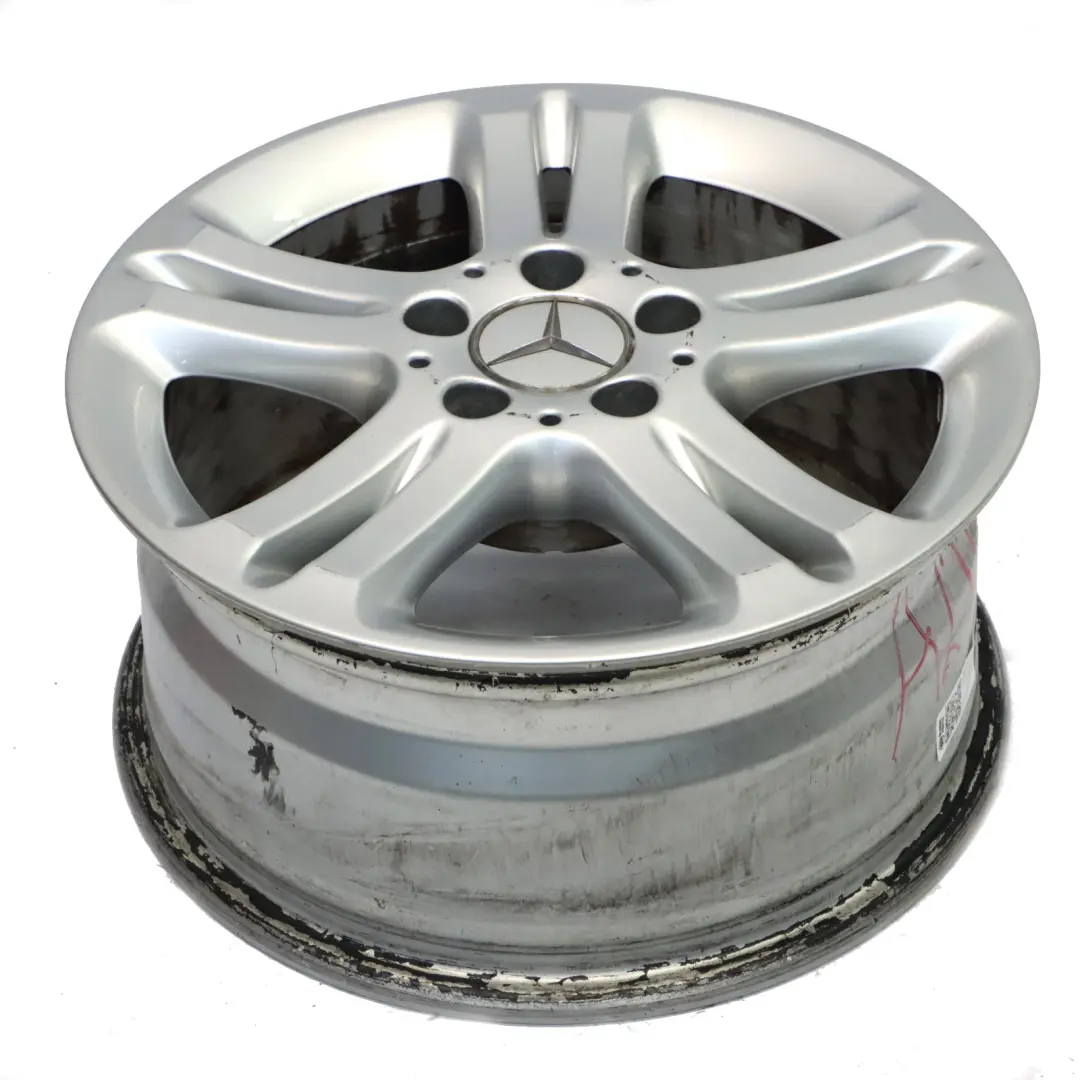 Mercedes W211 Silver Wheel Alloy Rim 16" 5 Double Spoke ET:42 7,5J - SKU A2114017102-2 - Part number A2114017102