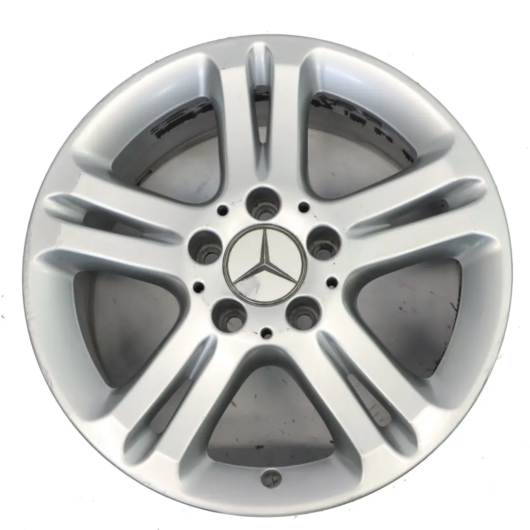 Mercedes W211 Silver Wheel Alloy Rim 16" 5 Double Spoke ET:42 7,5J - SKU A2114017102-3 - Part number A2114017102
