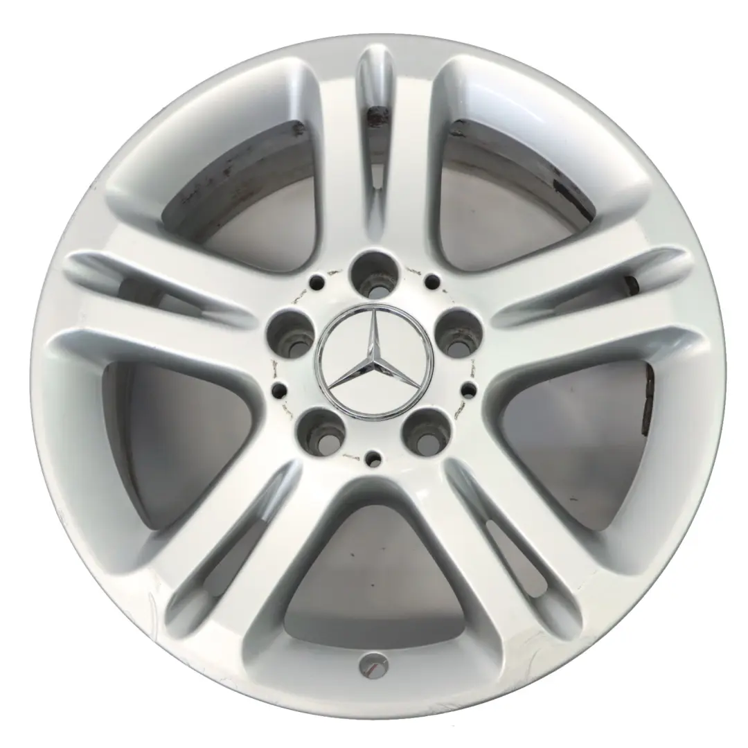 Mercedes W211 Silver Wheel Alloy Rim 16" 5 Double Spoke ET:42 7,5J - SKU A2114017102-4 - Part number A2114017102