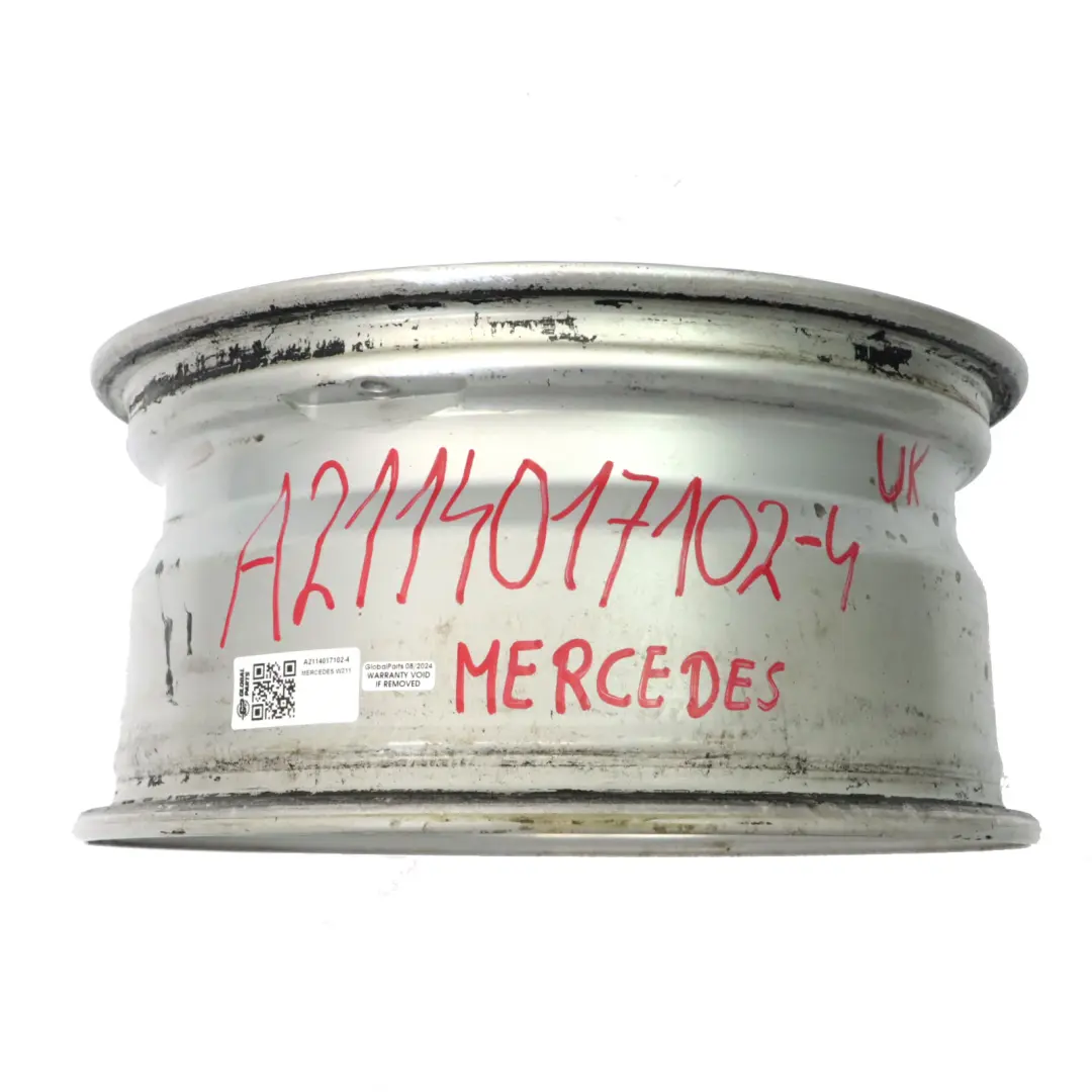Mercedes W211 Silver Wheel Alloy Rim 16" 5 Double Spoke ET:42 7,5J - SKU A2114017102-4 - Part number A2114017102