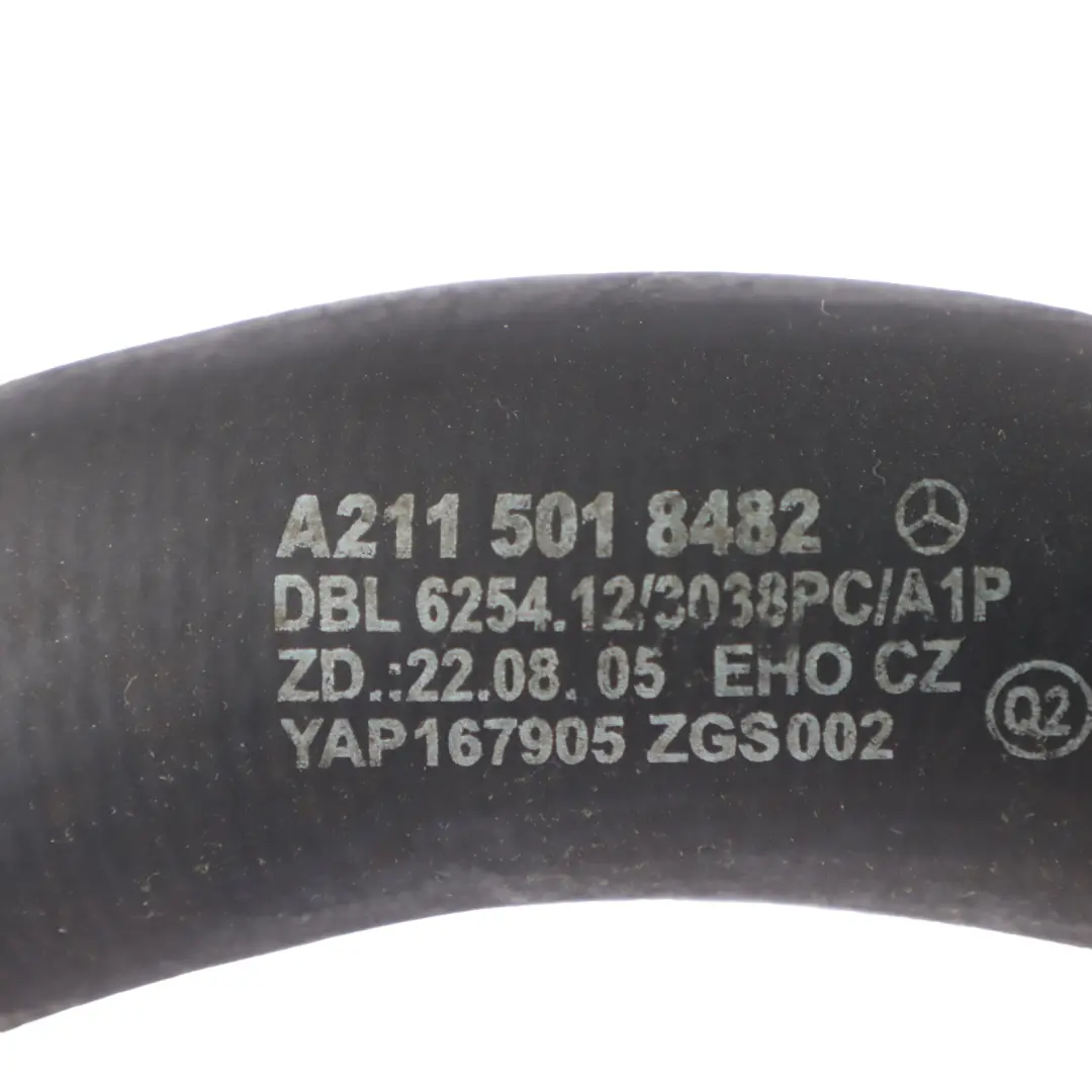 Mercedes W211 OM646 Radiatore acqua refrigerante Tubo flessibile - SKU A2115018482 - Numero di parte A2115018482