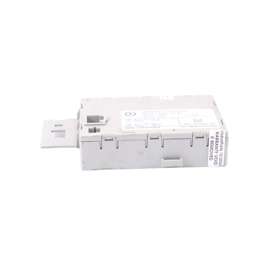 Unità di controllo gateway centrale Modulo relè ECU per Mercedes W211 con numero di parte A2115407545 Mercedes W211 Unità di controllo gateway centrale Modulo relè ECU - SKU A2115407545 - Numero di parte A2115407545