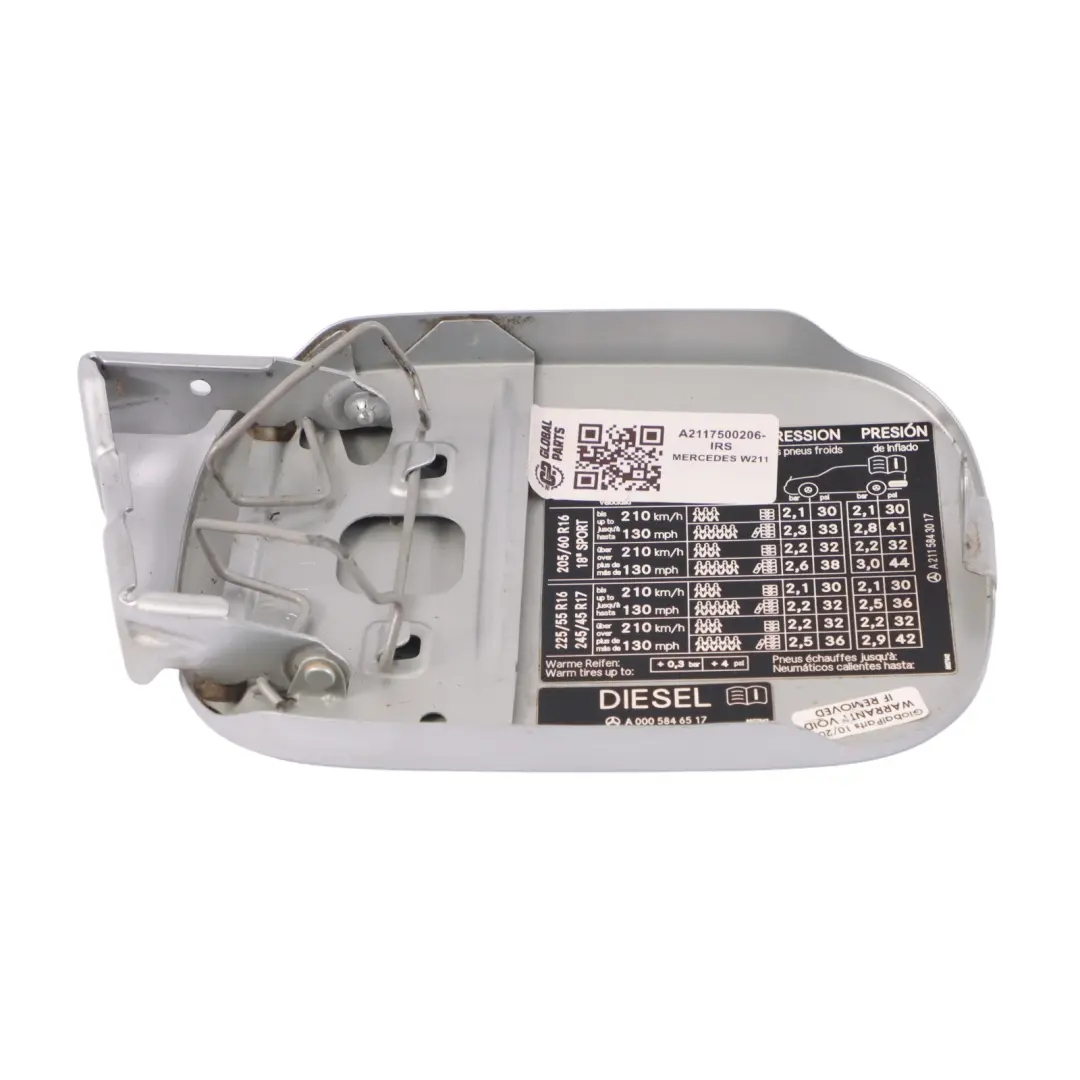 Mercedes W211 Sportello carburante Coperchio Trim Iridium Silver Metallic - 775 - SKU A2117500206-IRS - Numero di parte A2117500206