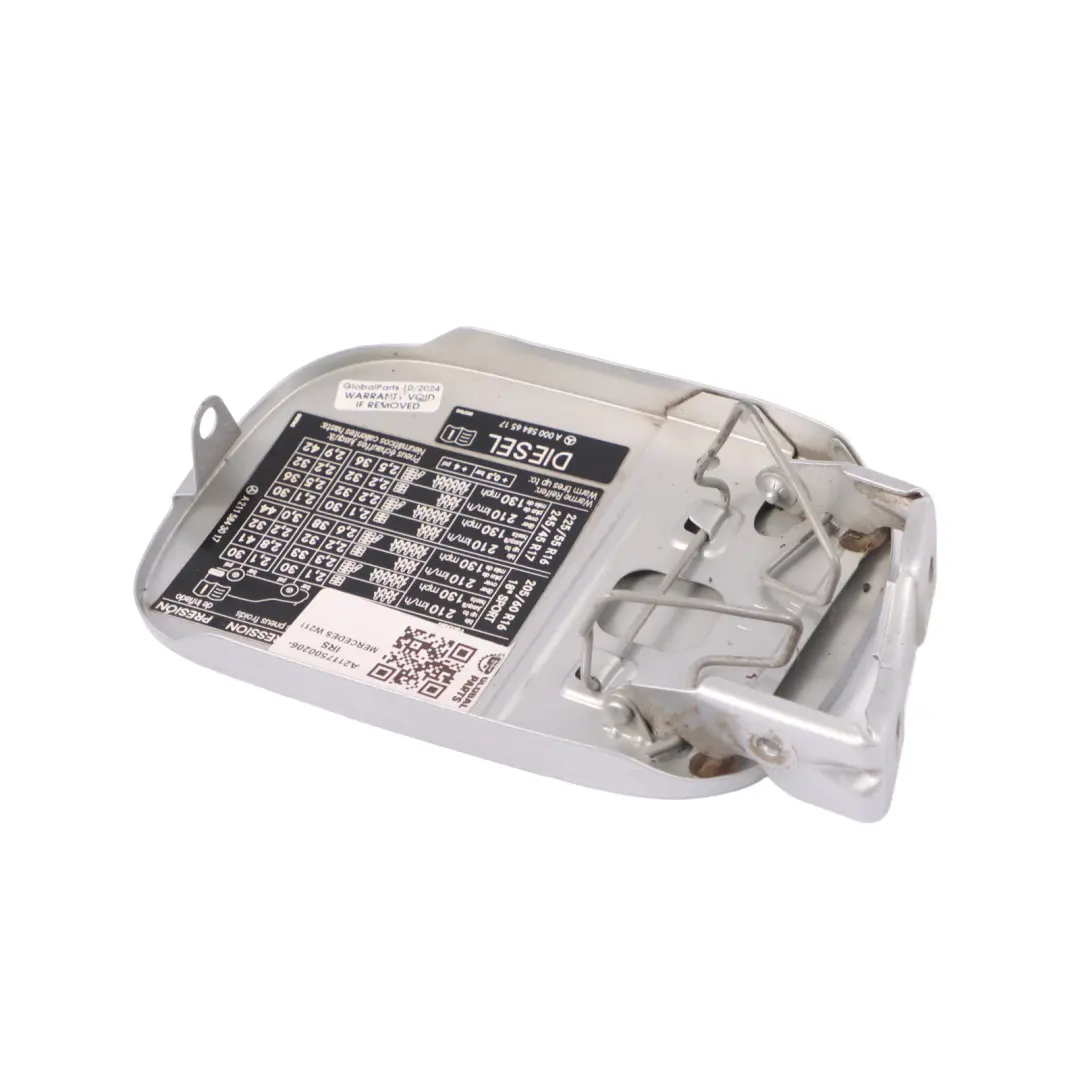 Mercedes W211 Fuel Flap Tank Cap Cover Trim Iridium Silver Metallic - 775 - SKU A2117500206-IRS - Part number A2117500206