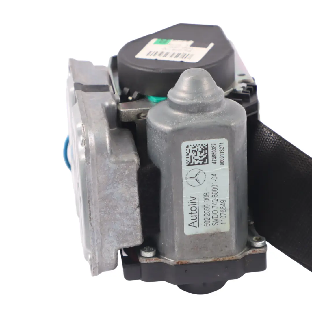Mercedes W211 Ceinture de sécurité avant droite noire - SKU A2118604286 - Numéro de pièce A2118604286
