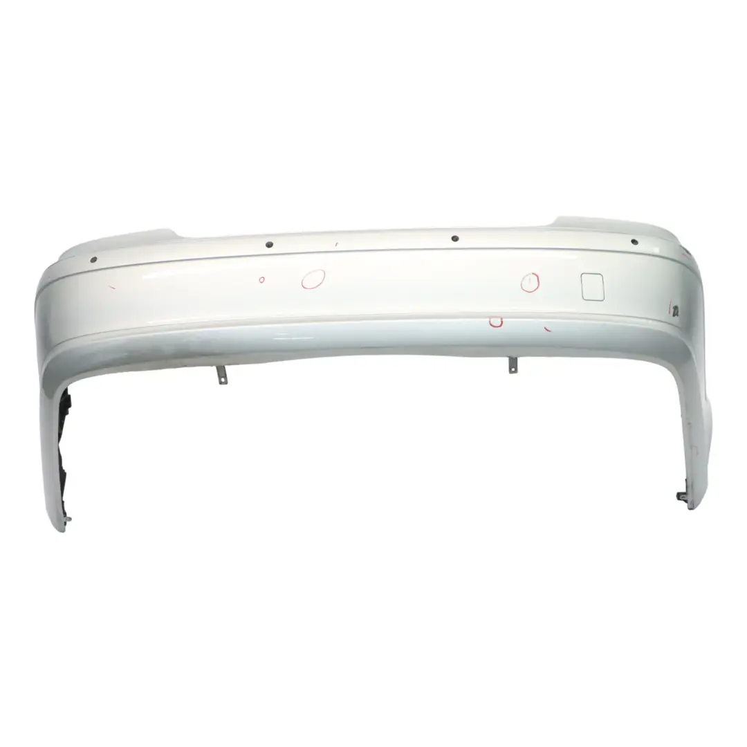 Bumper Trim Panel Covering Iridium Silver Metallic - 775 to Mercedes W211 Rear with Part number A2118803340 Mercedes W211 Rear Bumper Trim Panel Covering Iridium Silver Metallic - 775 - SKU A2118803340-IRS - Part number A2118803340