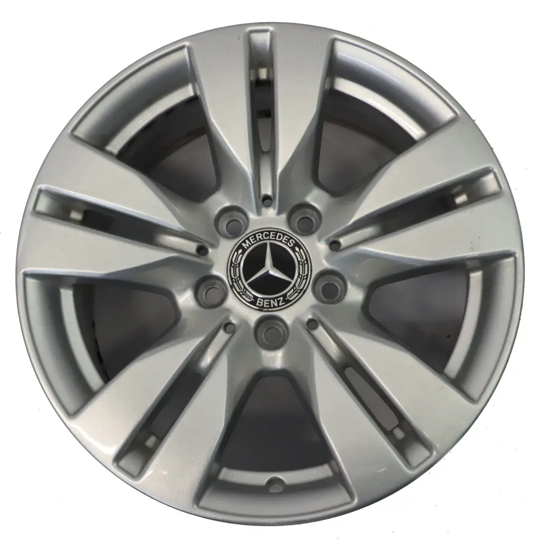 Mercedes W212 Cerchio In Lega Argento A 5 Doppie Razze 16" ET:46 8j - SKU A2124010202-1 - Numero di parte A2124010202