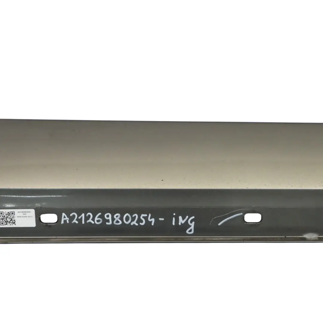 Mercedes W212 Side Skirt Cover Right O/S Sill Panel Indium Grey - 963 - SKU A2126980254-ING - Part number A2126980254