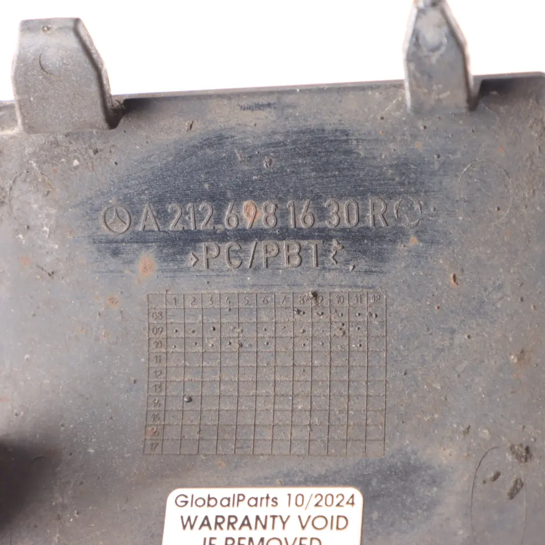 Mercedes W212 Front Skirt Jack Cover Right O/S Palladium Silver 792 - SKU A2126981630-PAL - Part number A2126981630