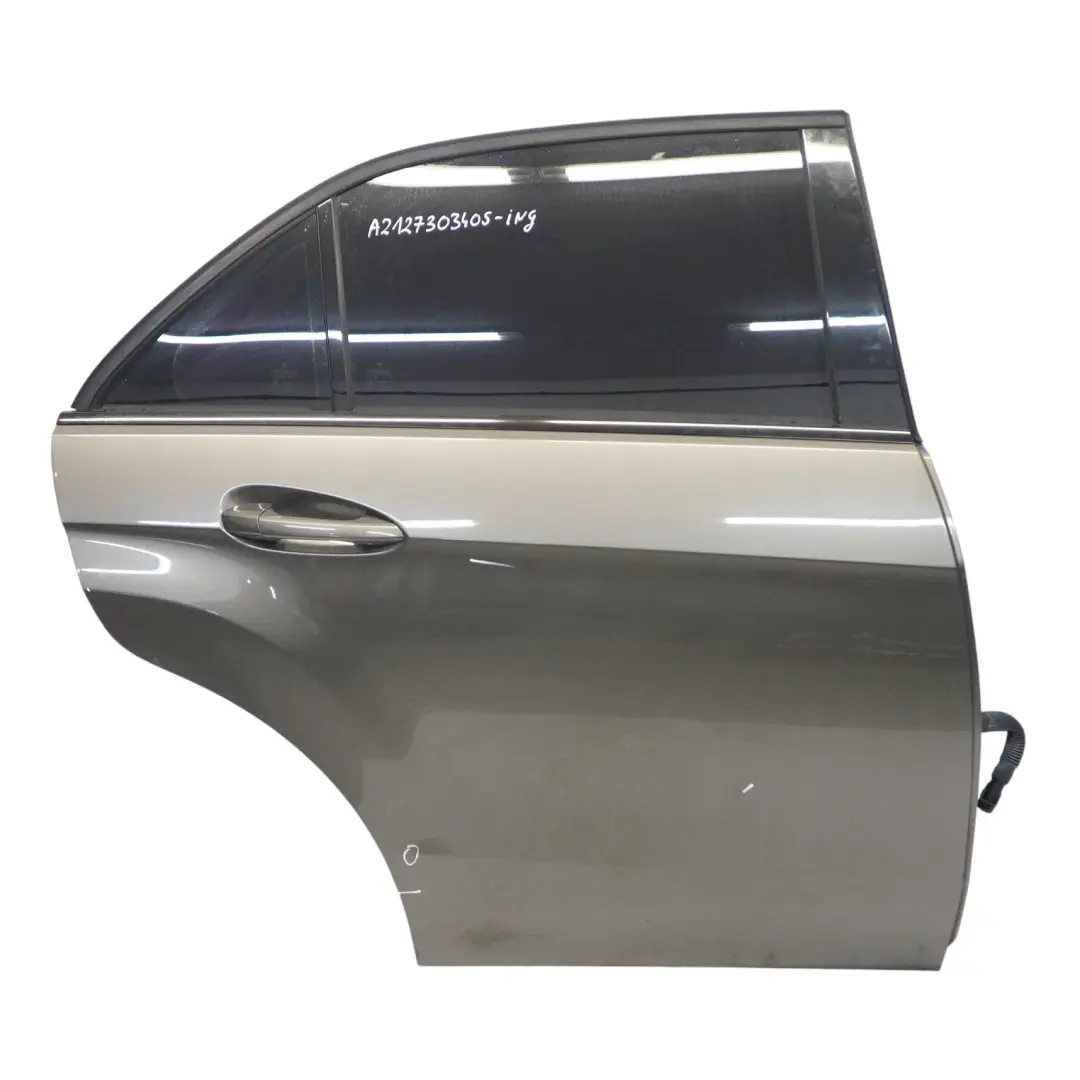 Door Rear Right O/S Indium Grey Metallic - 963 to Mercedes W212 Saloon with Part number A2127303405 Mercedes W212 Saloon Door Rear Right O/S Indium Grey Metallic - 963 - SKU A2127303405-ING - Part number A2127303405