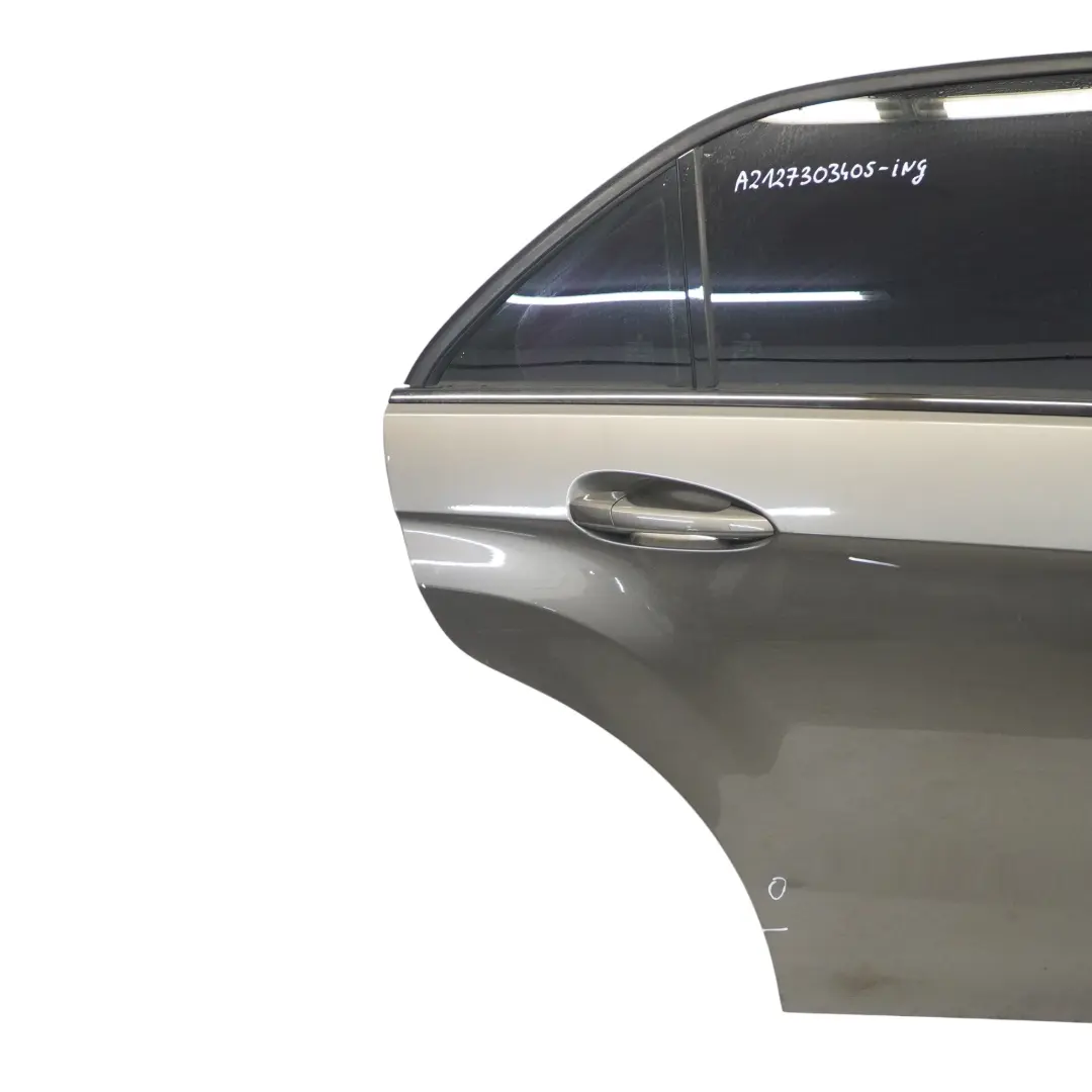 Mercedes W212 Saloon Drzwi Prawe Tylne Indium Grey Szary Metalik - 963 - SKU A2127303405-ING - Numer Części A2127303405