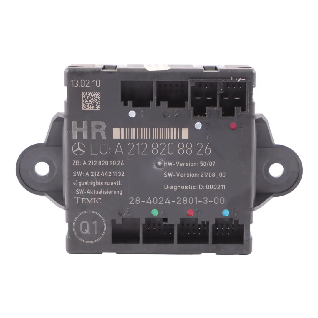 Mercedes W212 Door Control Module Unit ECU Rear Right O/S - SKU A2128208826 - Part number A2128208826