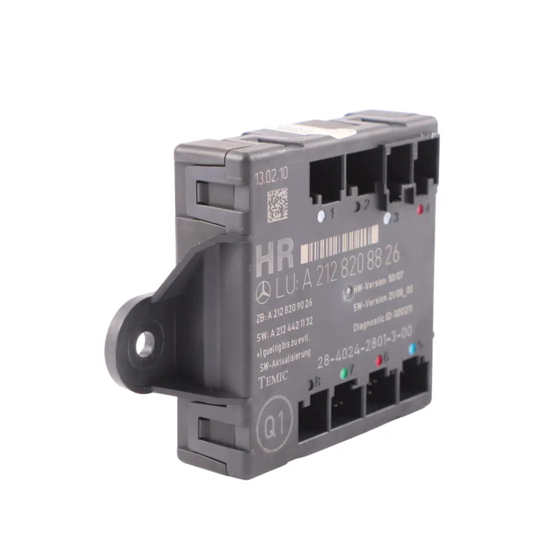 Modulo Di Controllo Porta ECU Posteriore Destro per Mercedes W212 con numero di parte A2128208826 Mercedes W212 Modulo Di Controllo Porta ECU Posteriore Destro - SKU A2128208826 - Numero di parte A2128208826