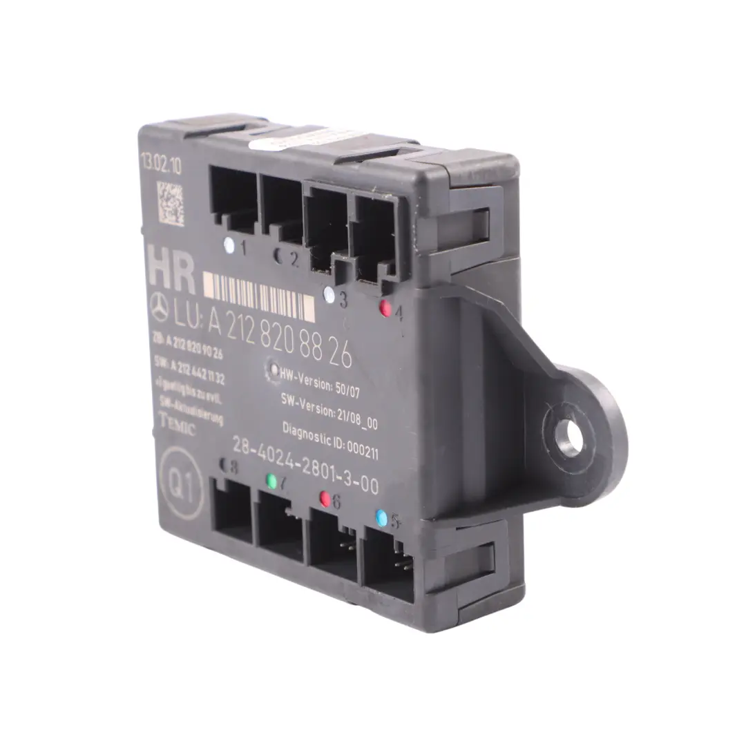 Modulo Di Controllo Porta ECU Posteriore Destro per Mercedes W212 con numero di parte A2128208826 Mercedes W212 Modulo Di Controllo Porta ECU Posteriore Destro - SKU A2128208826 - Numero di parte A2128208826