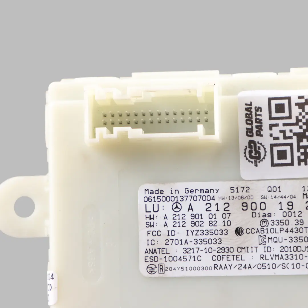 Schlüsselloses Steuermodul ECU für Mercedes W176 mit Teilenummer A2129001929 Mercedes W176 Schlüsselloses Steuermodul ECU - SKU A2129001929 - Teilenummer A2129001929