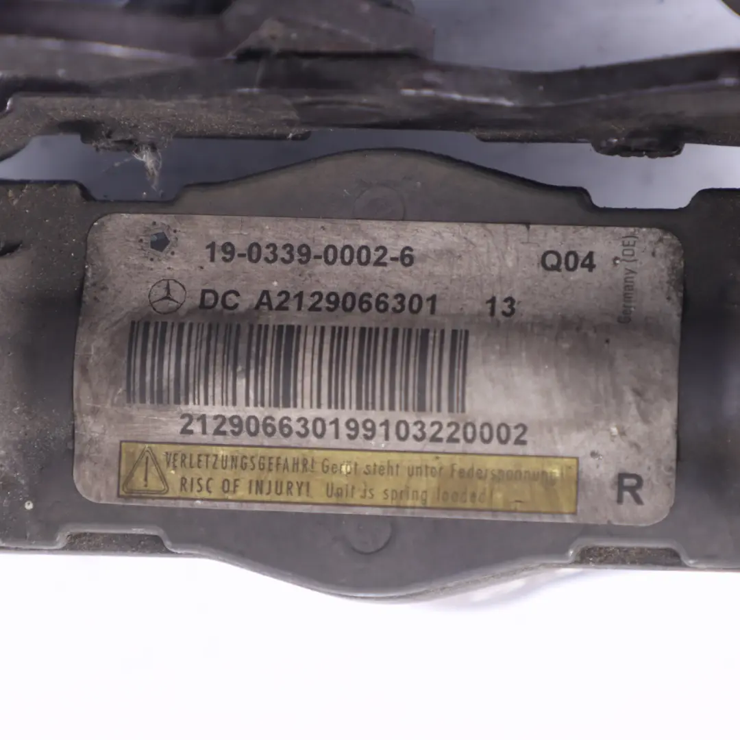  Bonnet Hinge Mercedes W204 W212 Right O/S Pedestrian Protect Indium Grey - 963 - SKU A2129066301-ING - Part number A2129066301