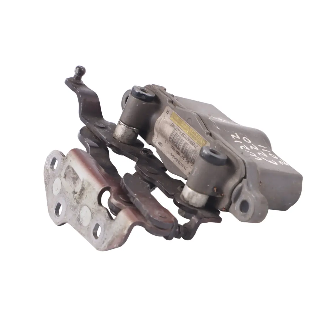 Bonnet Hinge Mercedes W204 W212 Right O/S Pedestrian Protect Indium Grey - 963 to with Part number A2129066301 Bonnet Hinge Mercedes W204 W212 Right O/S Pedestrian Protect Indium Grey - 963 - SKU A2129066301-ING - Part number A2129066301