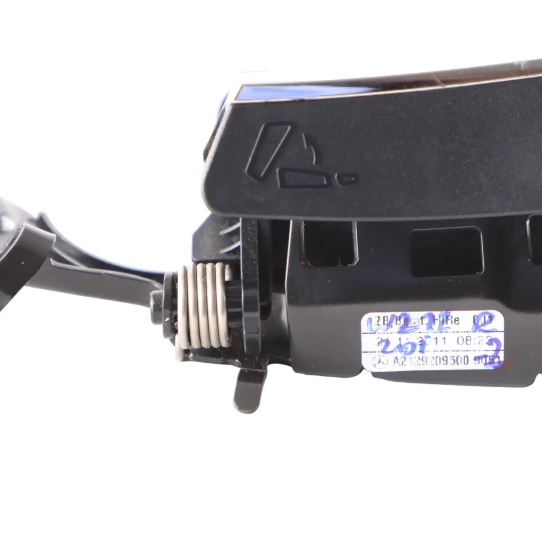Folding Backrest Lock Catch Handle Right O/S to Mercedes W212 Rear Seat with Part number A2129209500 Mercedes W212 Rear Seat Folding Backrest Lock Catch Handle Right O/S - SKU A2129209500-2 - Part number A2129209500