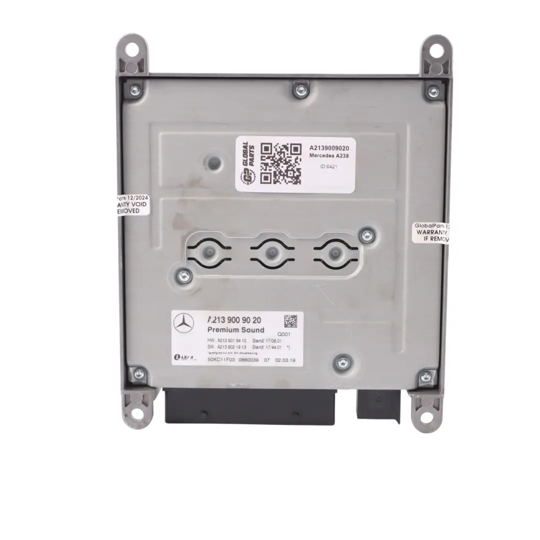 Steuergerät Modul Verstärker Premium Sound für Mercedes A238 mit Teilenummer A2139009020 Mercedes A238 Steuergerät Modul Verstärker Premium Sound - SKU A2139009020 - Teilenummer A2139009020