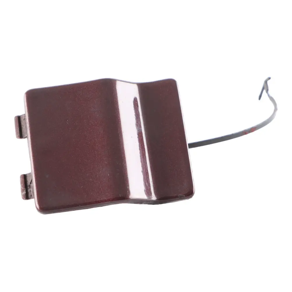 Bumper Flap Towing Eye Cover Carneol Red Metallic - 544 to Mercedes CLS C219 Rear with Part number A2198800005 Mercedes CLS C219 Rear Bumper Flap Towing Eye Cover Carneol Red Metallic - 544 - SKU A2198800005-CR - Part number A2198800005