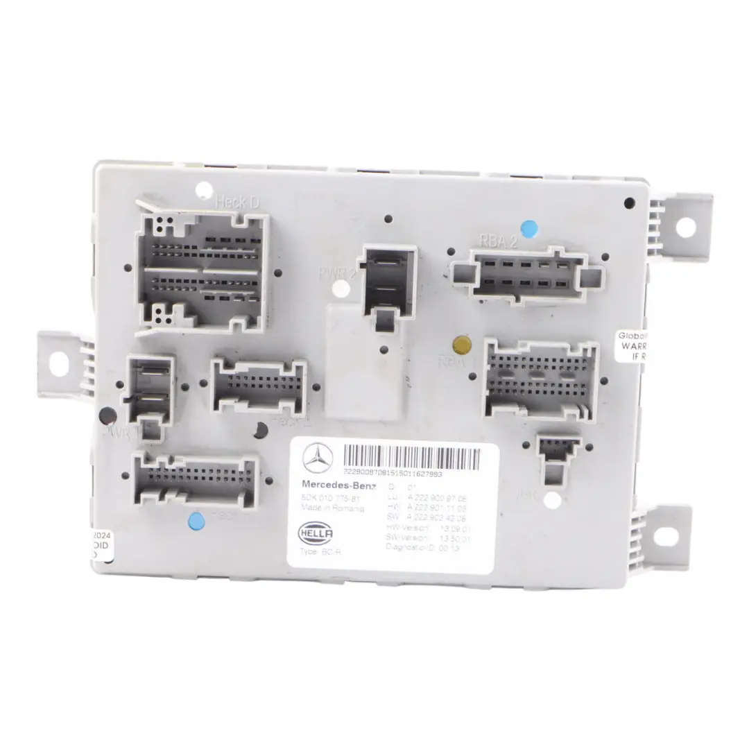 Body Control Comfort Unit Modulo BCM Unità ECU per Mercedes W205 con numero di parte A2229009708 Mercedes W205 Body Control Comfort Unit Modulo BCM Unità ECU - SKU A2229009708 - Numero di parte A2229009708