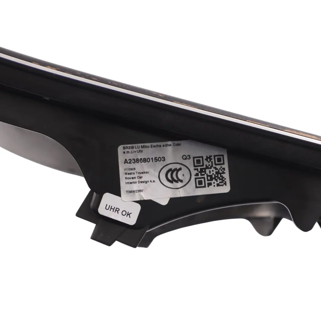 Centre Console Trim Black Wood W213 to Mercedes W238 with Part number A2386801503 Mercedes W238 Centre Console Trim Black Wood W213 - SKU A2386801503-1 - Part number A2386801503