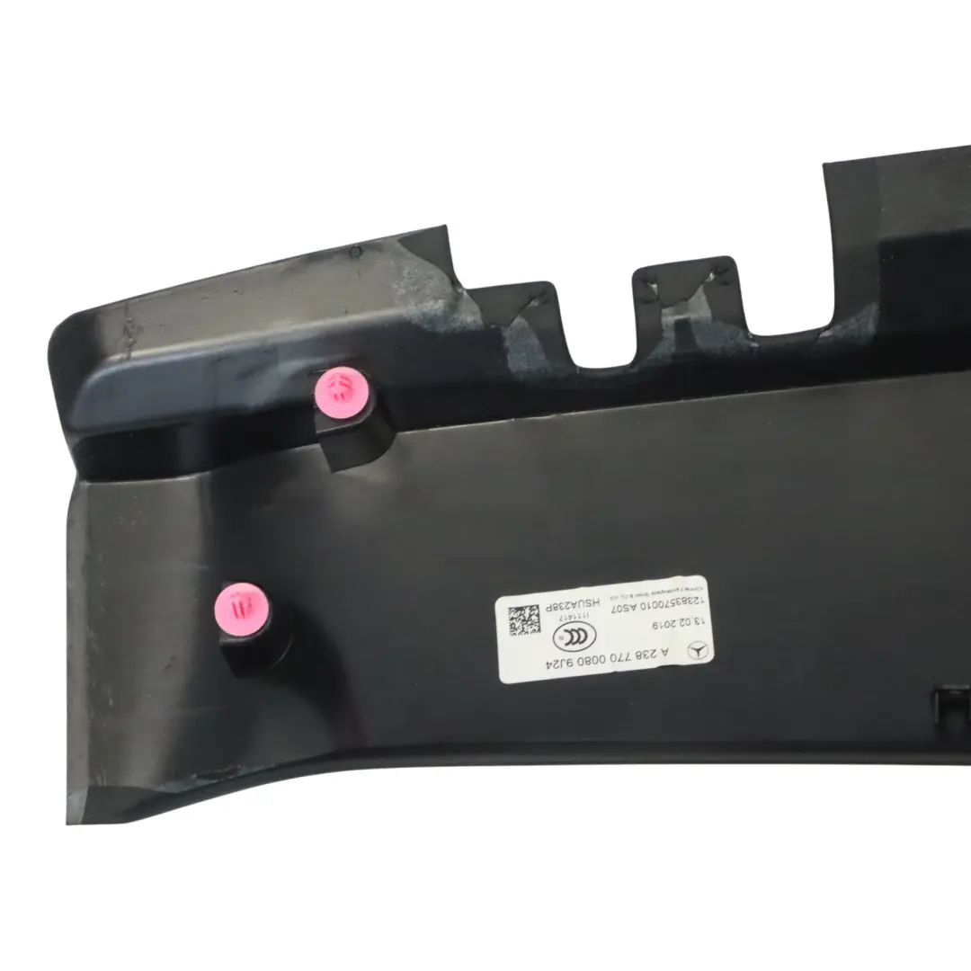 Mercedes A238 Convertible Folding Top Roof Header Bow Rail Cover - SKU A2387700080 - Part number A2387700080