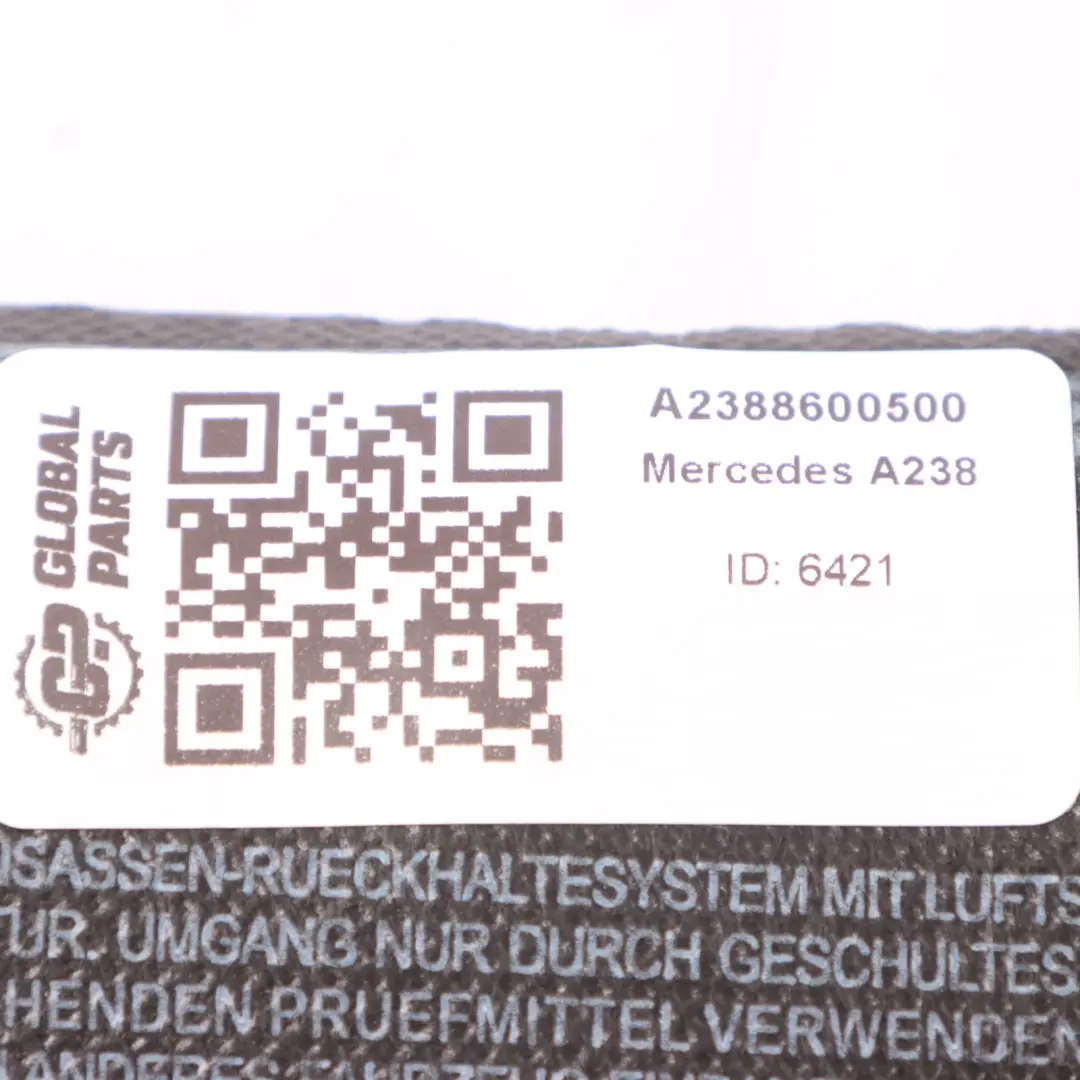 Poduszka Powietrzna Airbag Drzwi Lewy do Mercedes A238 Convertible o numerze A2388600500 Mercedes A238 Convertible Poduszka Powietrzna Airbag Drzwi Lewy - SKU A2388600500 - Numer Części A2388600500