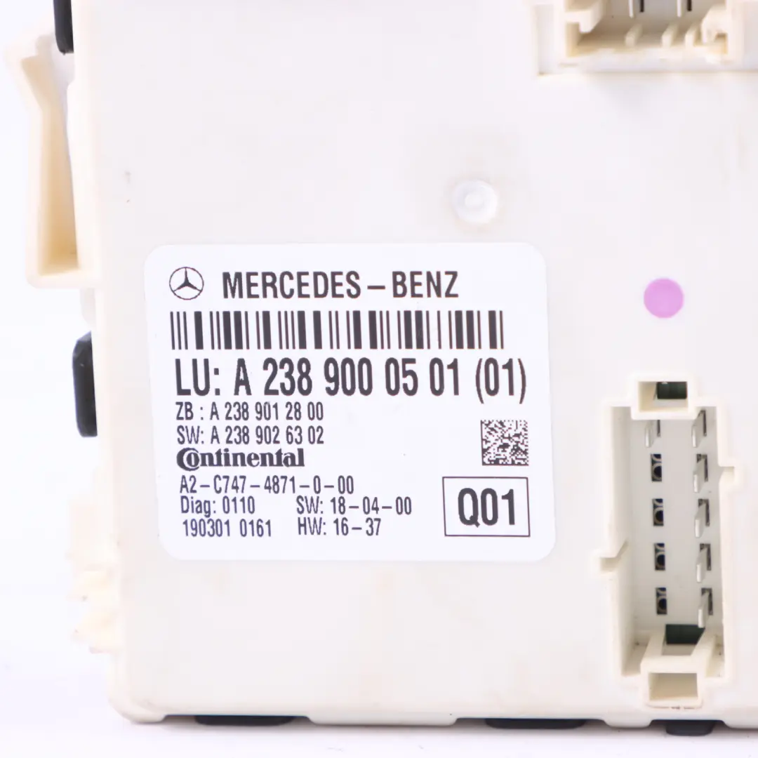 Mercedes A238 Convertible Folding Top Roof ECU Module Control Unit - SKU A2389000501 - Part number A2389000501