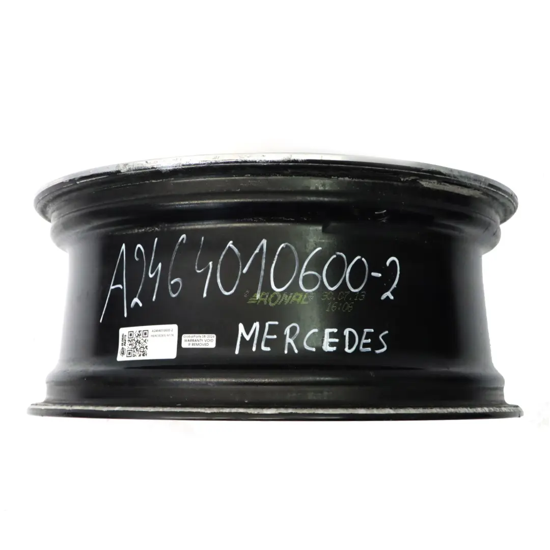  Llanta de aleación Mercedes W176 W246 18" 5 radios dobles ET:52 7.5J - SKU A2464010600-2 - Número de pieza A2464010600
