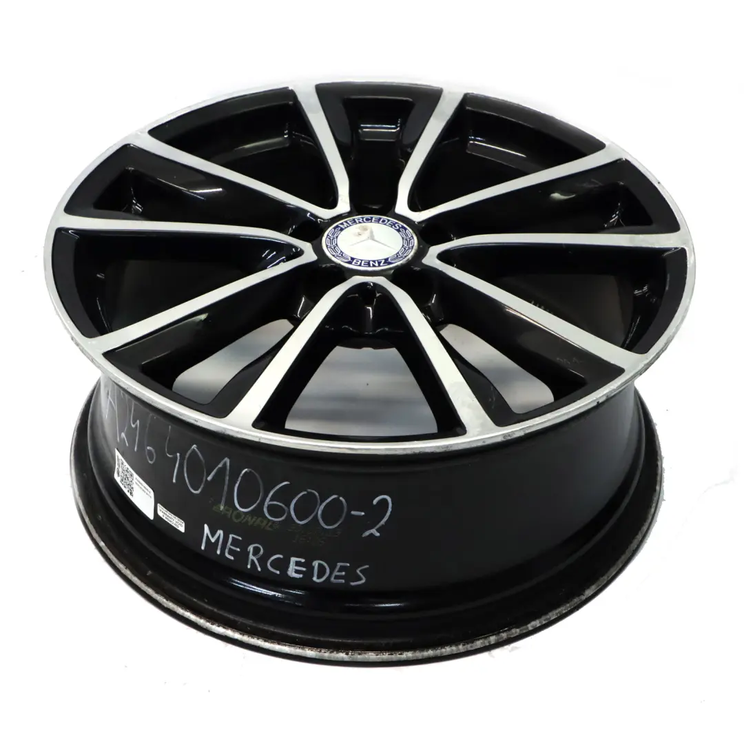  Llanta de aleación Mercedes W176 W246 18" 5 radios dobles ET:52 7.5J - SKU A2464010600-2 - Número de pieza A2464010600