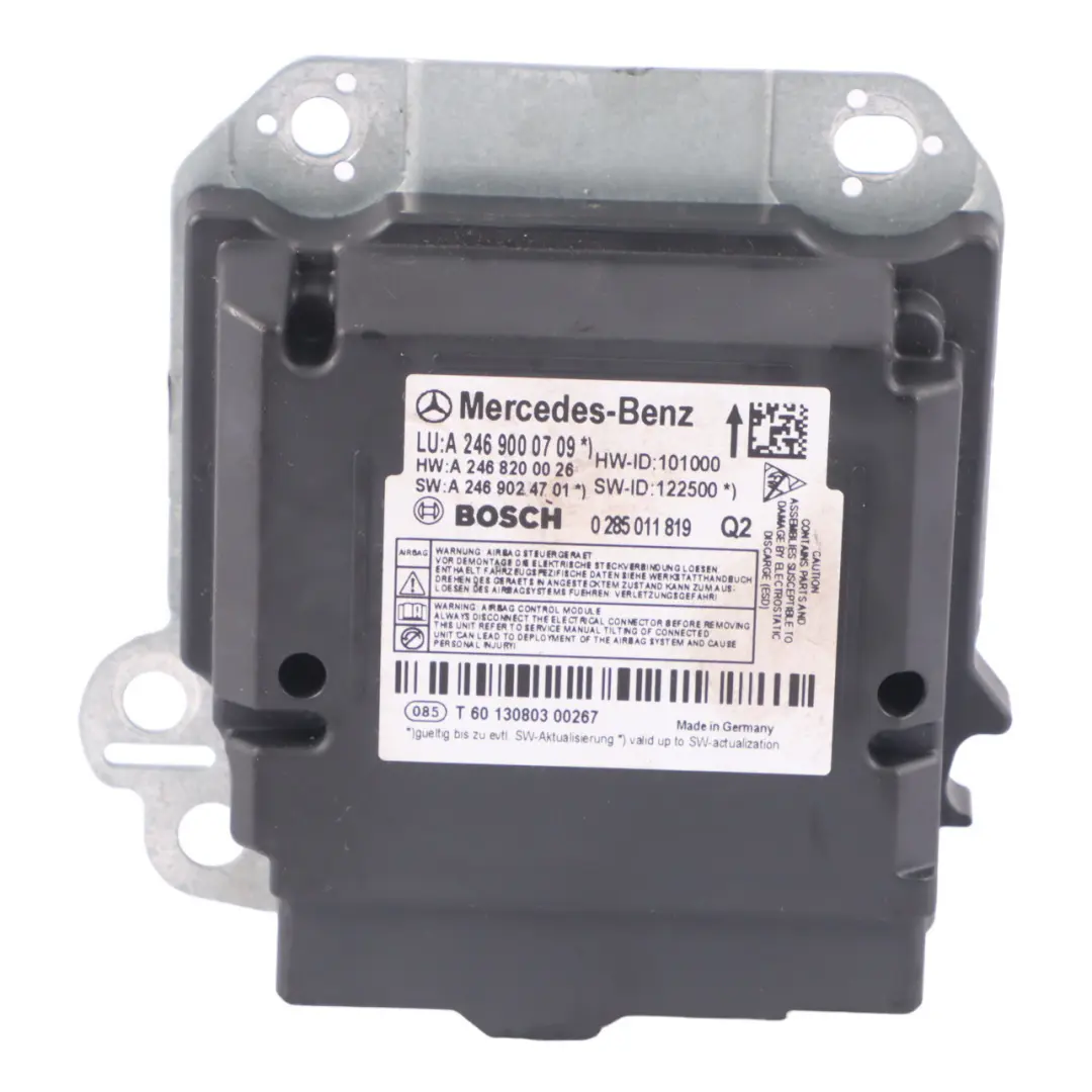 Modulo aria Unità di controllo Modulo ECU per Mercedes W246 con numero di parte A2469000709 Mercedes W246 Modulo aria Unità di controllo Modulo ECU - SKU A2469000709 - Numero di parte A2469000709