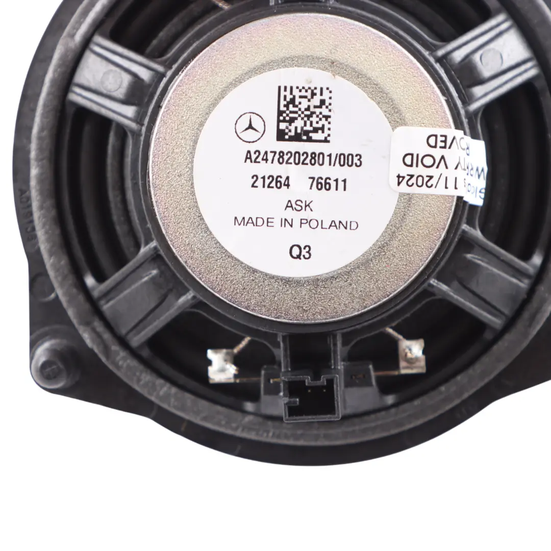 Mercedes CLA C118 W177 W247 Panel Altavoz Salpicadero Audio - SKU A2478202801 - Número de pieza A2478202801