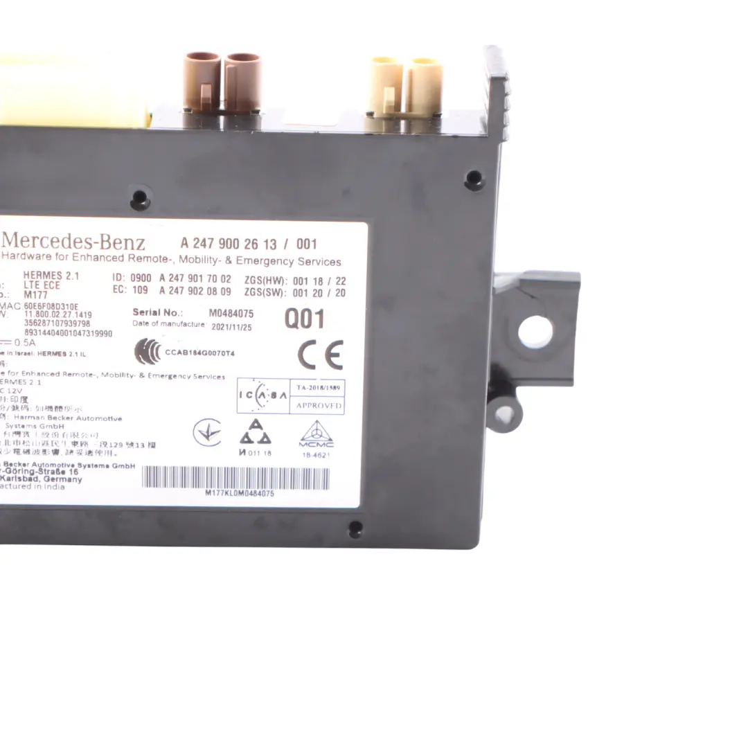 Mercedes CLA C118 W177 W205 W213 Telematics Control Unit Module - SKU A2479002613 - Part number A2479002613