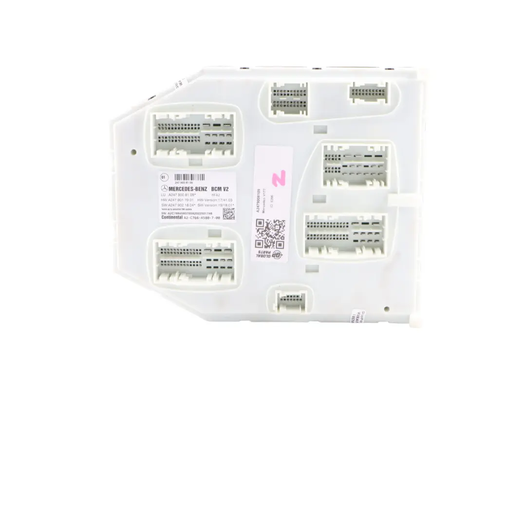 Body Control Module BCM V2 Unit ECU to Mercedes V177 W247 with Part number A2479008109 Mercedes V177 W247 Body Control Module BCM V2 Unit ECU - SKU A2479008109 - Part number A2479008109