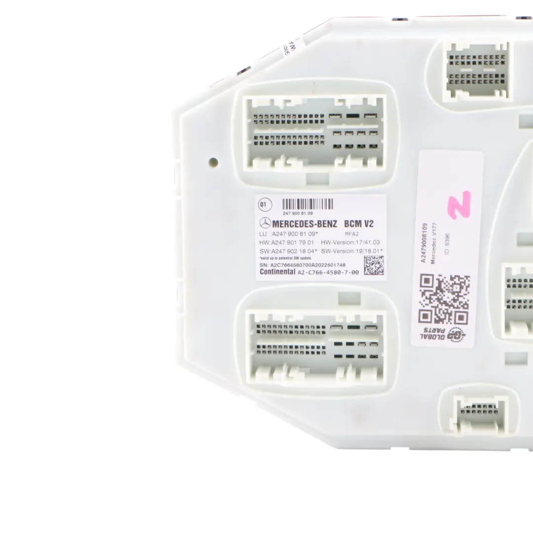 Mercedes V177 W247 Modulo Controllo Carrozzeria BCM V2 Centralina - SKU A2479008109 - Numero di parte A2479008109