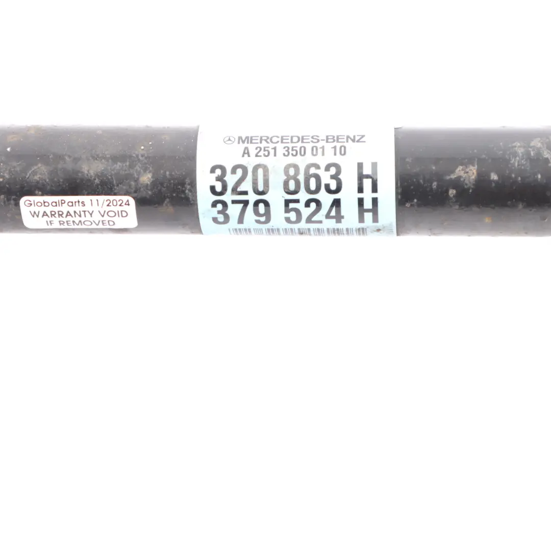 Albero di trasmissione asse posteriore sinistro per Mercedes V251 con numero di parte A2513500110 Mercedes V251 Albero di trasmissione asse posteriore sinistro - SKU A2513500110 - Numero di parte A2513500110