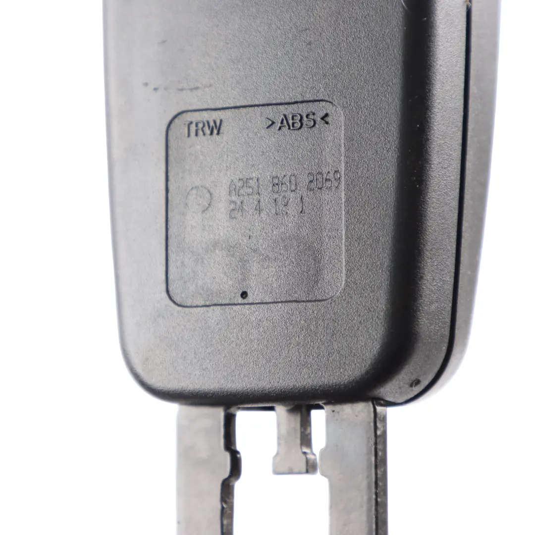 Belt Buckle Rear Right O/S 3rd Seat Row to Mercedes W221 Seat with Part number A2518602069 Mercedes W221 Seat Belt Buckle Rear Right O/S 3rd Seat Row - SKU A2518602069 - Part number A2518602069