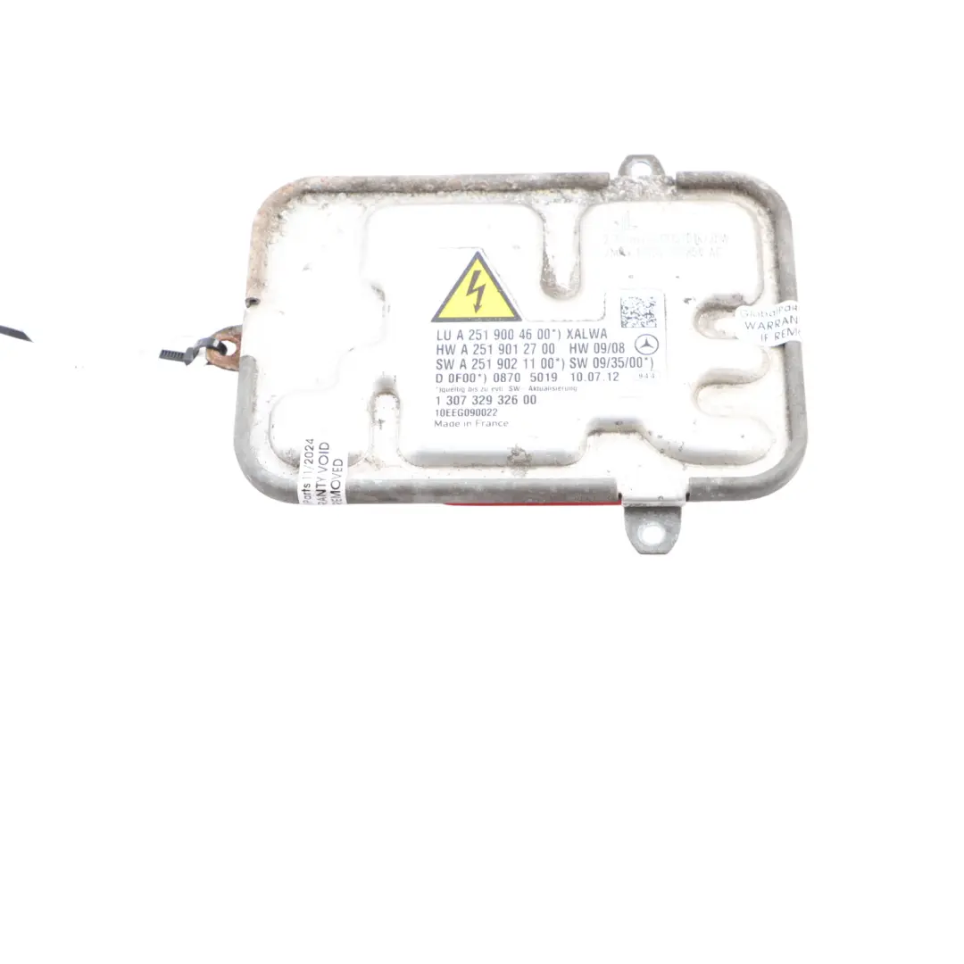 Módulo Control Balastro Xenón Para Faros Delanteros para Mercedes W251 con número de pieza A2519004600 Mercedes W251 Módulo Control Balastro Xenón Para Faros Delanteros - SKU A2519004600 - Número de pieza A2519004600