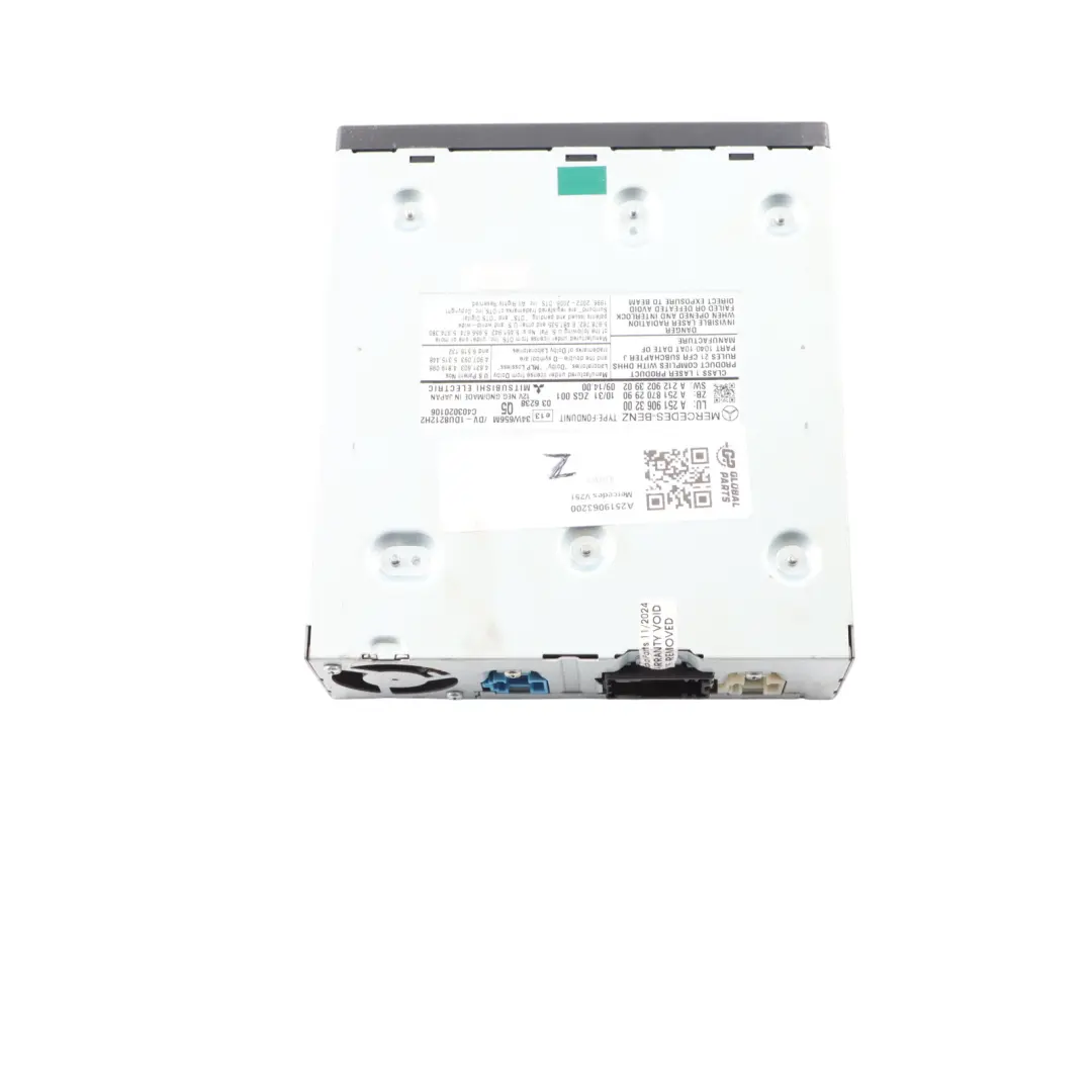 Mercedes W251 Rear DVD Entertainment System Video Player Unit - SKU A2519063200 - Part number A2519063200