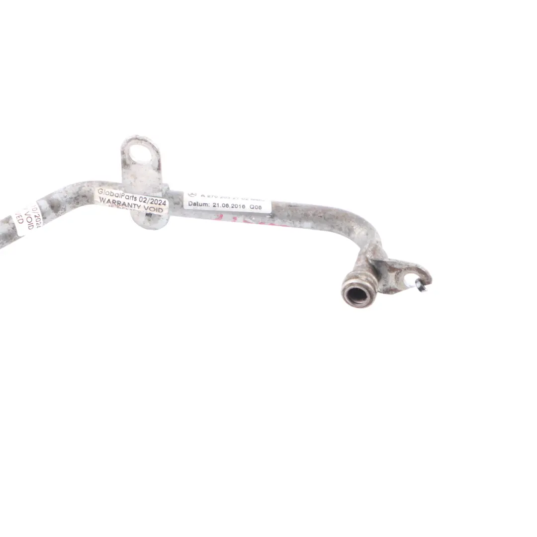 M270 Kühlmittelschlauch Turbolader Kühlung Rohrleitung A2702032702 für Mercedes W176 mit Teilenummer A2702030800 Mercedes W176 M270 Kühlmittelschlauch Turbolader Kühlung Rohrleitung A2702032702 - SKU A2702030800-1 - Teilenummer A2702030800
