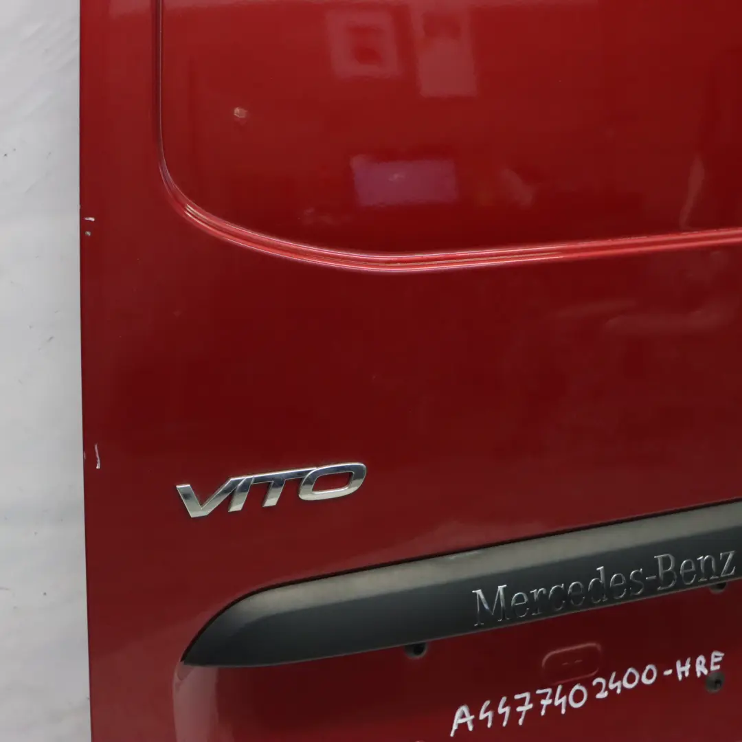 Door Rear Left N/S Boot Tailgate Door Hyacinth Red - 334 to Mercedes W447 with Part number A4477402400 Mercedes W447 Door Rear Left N/S Boot Tailgate Door Hyacinth Red - 334 - SKU A4477402400-HRE - Part number A4477402400