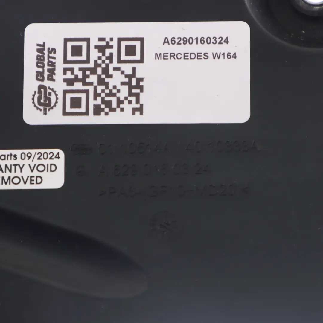 Mercedes ML W164 CDI Diesel OM629 Tapa Motor Derecha Placa - SKU A6290160324 - Número de pieza A6290160324