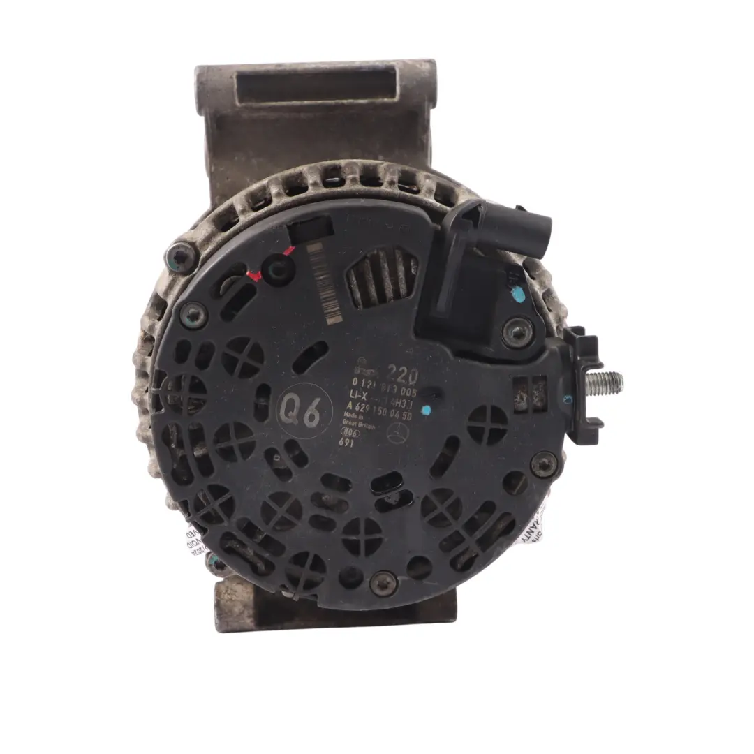  Alternator Mercedes ML W164 GL X164 Diesel OM629 Bosch 14V 220A - SKU A6291500450 - Part number A6291500450