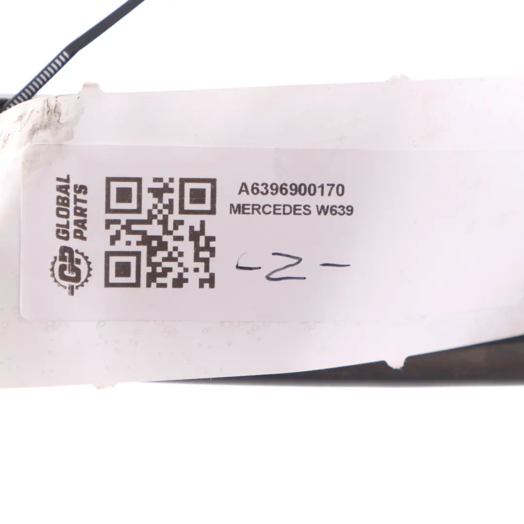 Techo Rail Cubierta Tira Trim Delantero Izquierdo para Mercedes W639 con número de pieza A6396900170 Mercedes W639 Techo Rail Cubierta Tira Trim Delantero Izquierdo - SKU A6396900170 - Número de pieza A6396900170