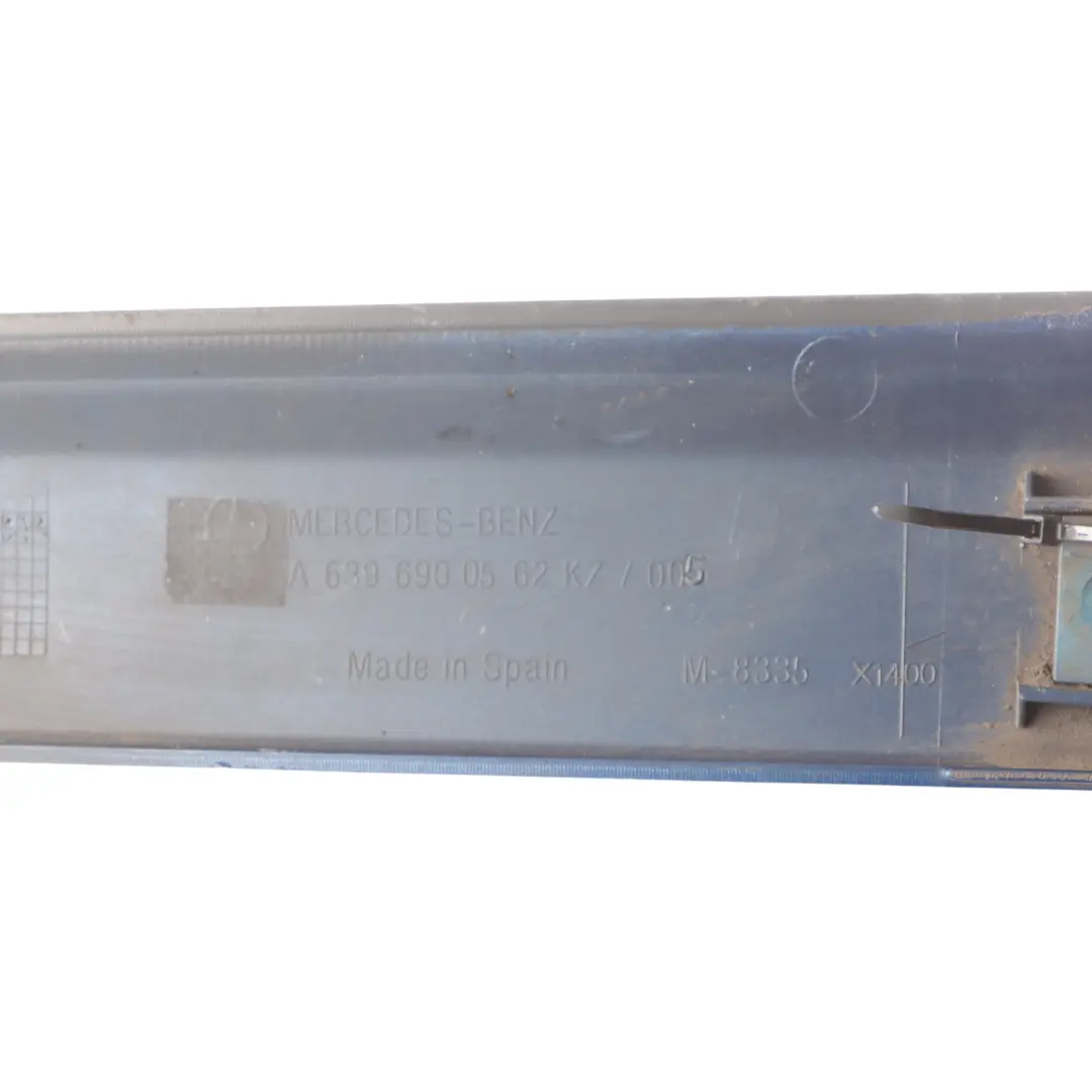 Door Moulding Strip Cover Front Right O/S Jaspis Blue - 345 to Mercedes W639 with Part number A6396900562 Mercedes W639 Door Moulding Strip Cover Front Right O/S Jaspis Blue - 345 - SKU A6396900562-JAS - Part number A6396900562