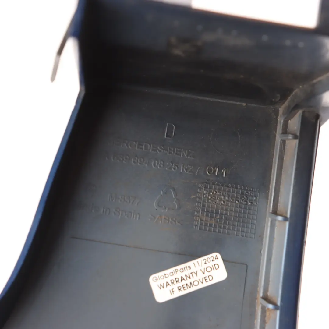Mercedes Vito W639 Rear Bumper Right O/S Corner Edge Trim Jaspis Blue - 345 - SKU A6396940825-JAS - Part number A6396940825
