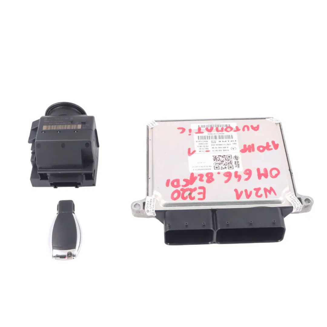 Mercedes W211 E220 CDI 646.821 Motore ECU Kit Chiave accensione - SKU A6461505072-1 - Numero di parte A6461505072