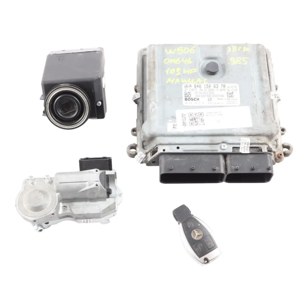 Mercedes W906 OM646.985 109HP Engine Unit Module ECU Kit Key - SKU A6461506378 - Part number A6461506378
