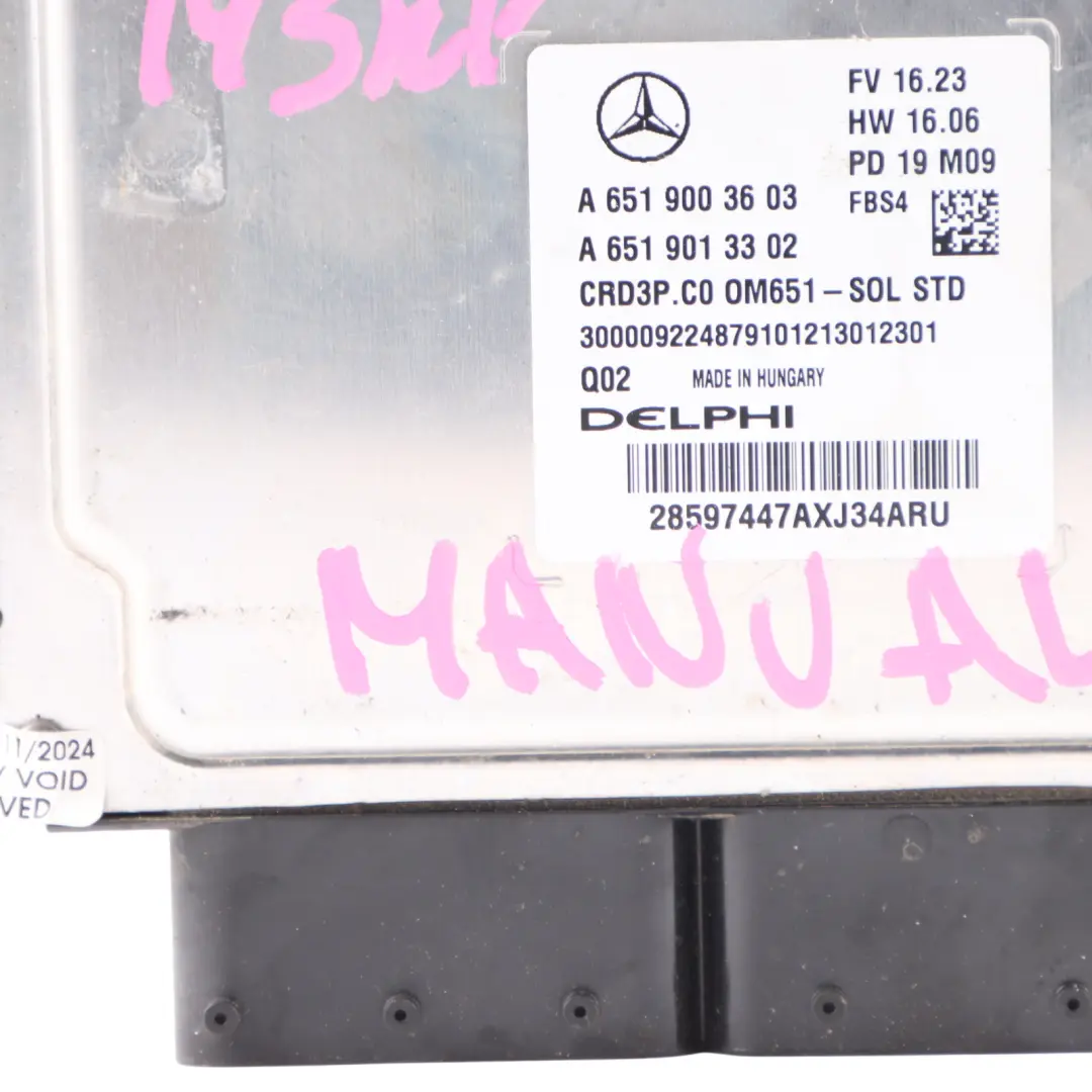 W907 314 CDI OM651.958 143HP ECU Engine Unit to Mercedes Sprinter with Part number A6519003603 Mercedes Sprinter W907 314 CDI OM651.958 143HP ECU Engine Unit - SKU A6519003603-1 - Part number A6519003603